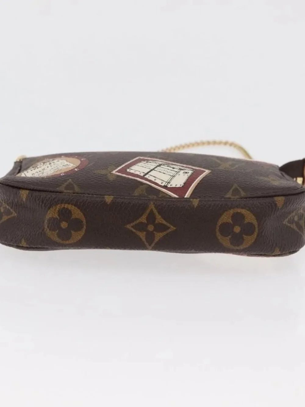 LOUIS VUITTON Monogram Patch Mini Pochette Accessoires Pouch M95804 Auth 181966V